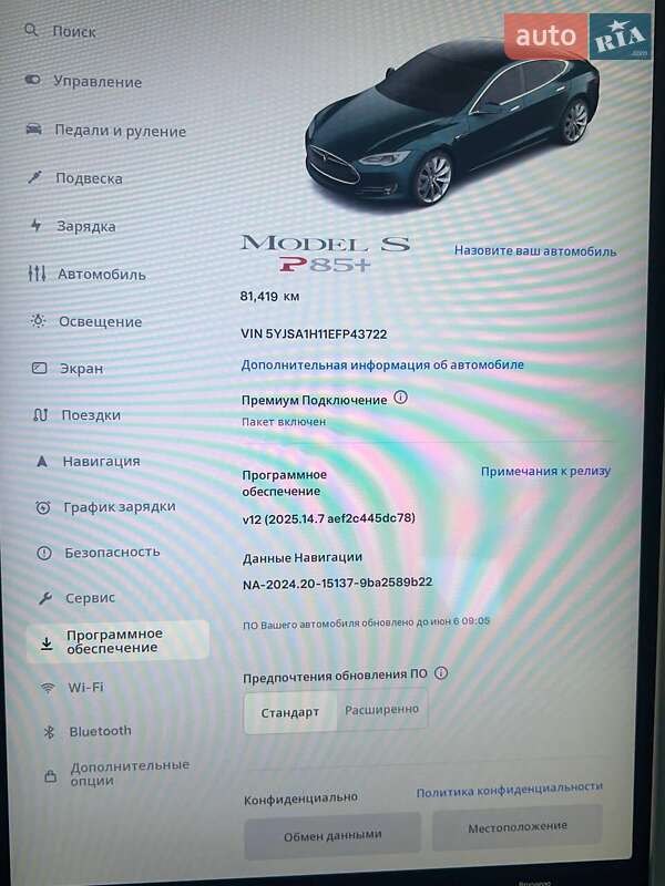 Лифтбек Tesla Model S 2014 в Одессе