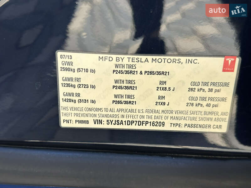 Ліфтбек Tesla Model S 2013 в Чорноморську