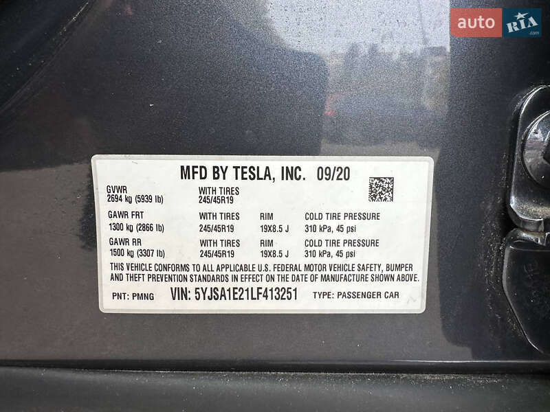 Ліфтбек Tesla Model S 2020 в Києві