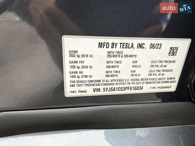 Ліфтбек Tesla Model S 2023 в Одесі