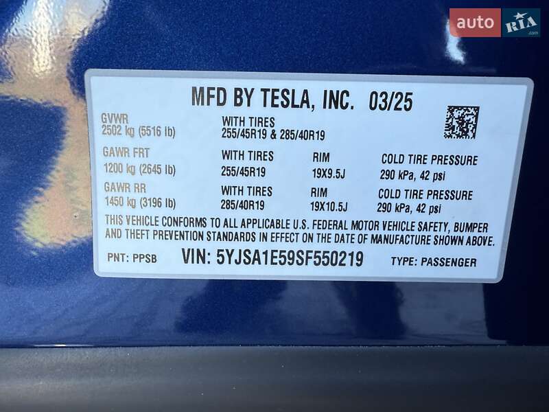 Лифтбек Tesla Model S 2025 в Виннице фото 28 Лифтбек Tesla Model S 2025 в Виннице