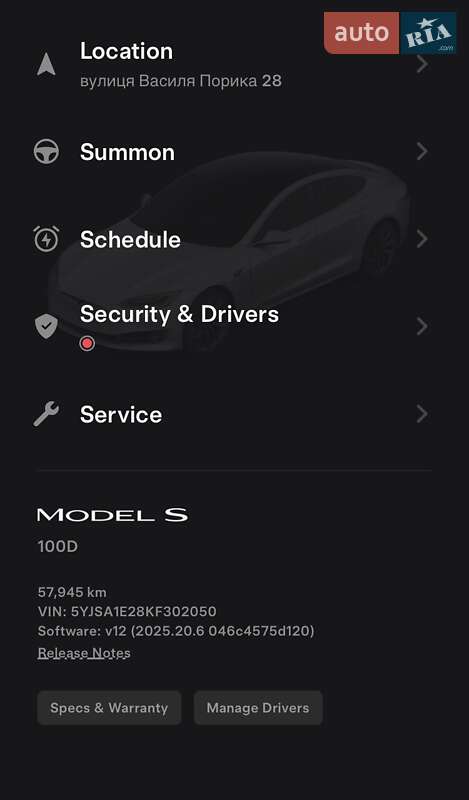 Лифтбек Tesla Model S 2019 в Виннице