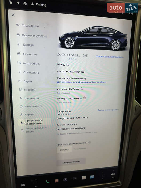 Лифтбек Tesla Model S 2015 в Львове