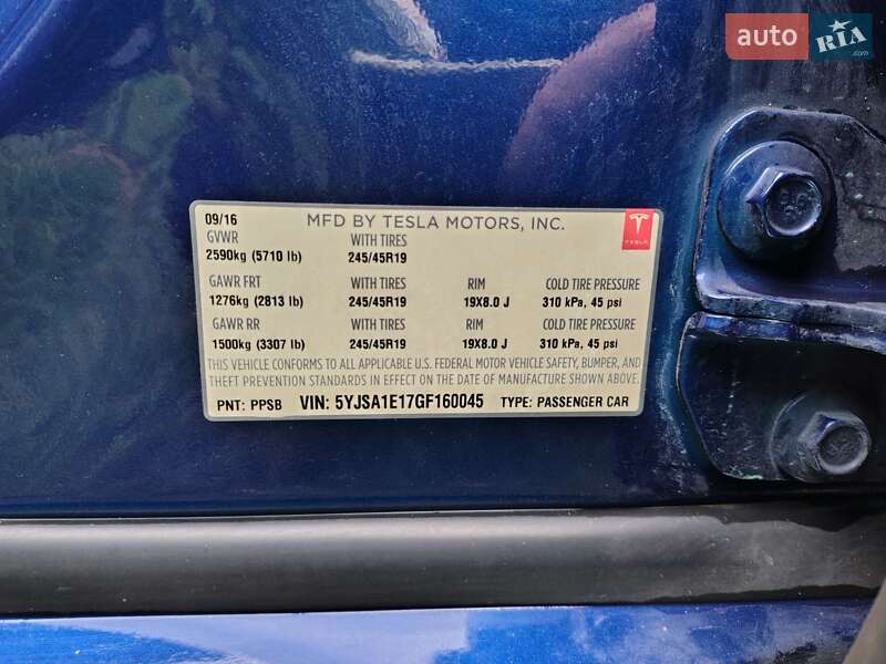 Ліфтбек Tesla Model S 2016 в Івано-Франківську фото 10 Ліфтбек Tesla Model S 2016 в Івано-Франківську