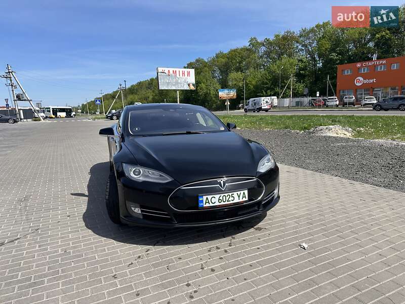 2014 Tesla Model-S, VIN 5YJSA7H12EFP58863:plate — фото 1 (autoria)