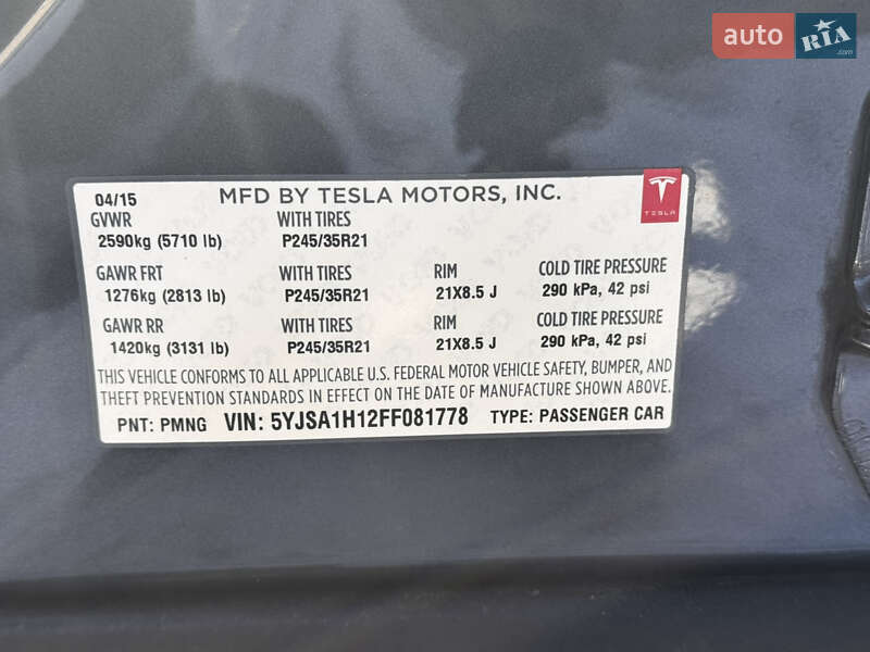 Ліфтбек Tesla Model S 2015 в Одесі