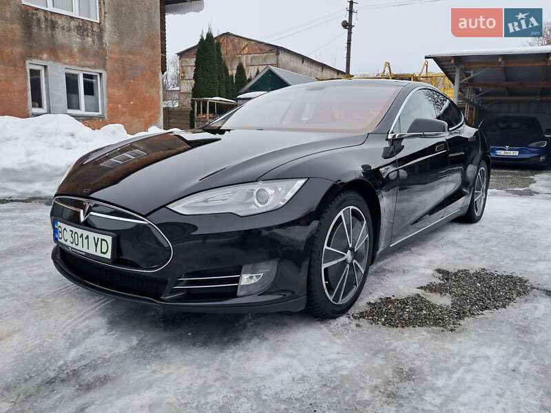 2014 Tesla Model-S, VIN 5YJSA2H17EFP28731:plate — фото 1 (autoria)