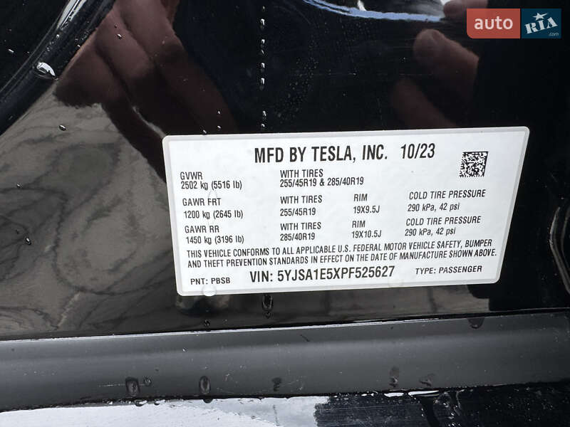 Ліфтбек Tesla Model S 2023 в Стрию фото 26 Ліфтбек Tesla Model S 2023 в Стрию