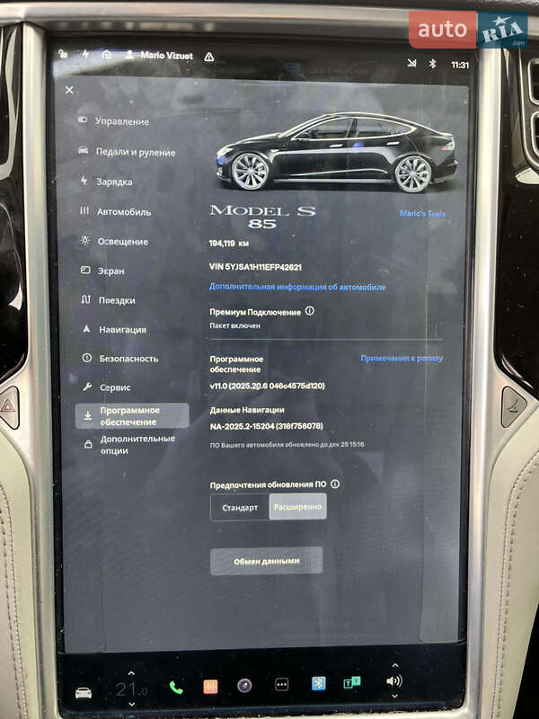 Лифтбек Tesla Model S 2014 в Львове