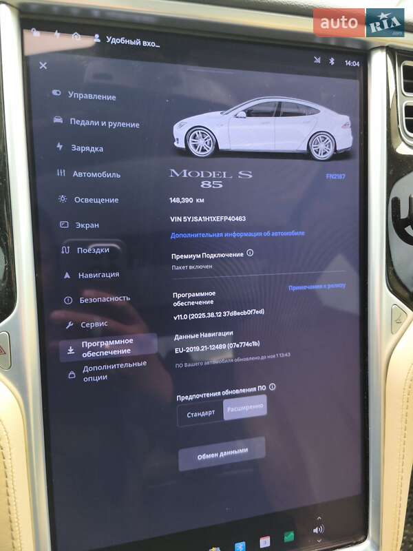 Лифтбек Tesla Model S 2014 в Львове