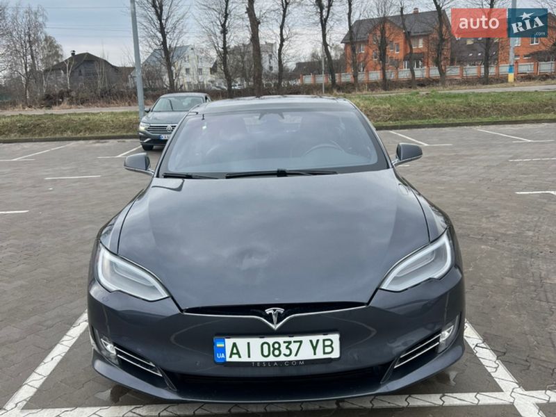 2017 Tesla Model-S, VIN 5YJSA7E25HF214908:plate — фото 1 (autoria)