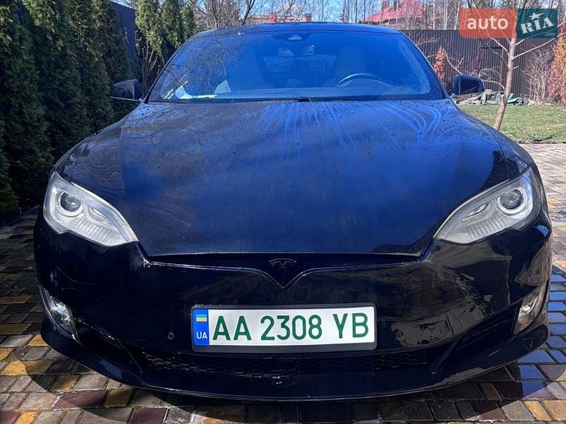 2015 Tesla Model-S, VIN 5YJSA1H23FF080874:plate — фото 1 (autoria)