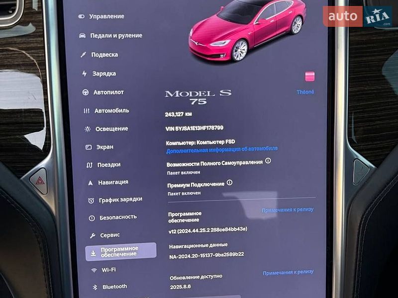 Лифтбек Tesla Model S 2017 в Пустомытах фото 8 Лифтбек Tesla Model S 2017 в Пустомытах
