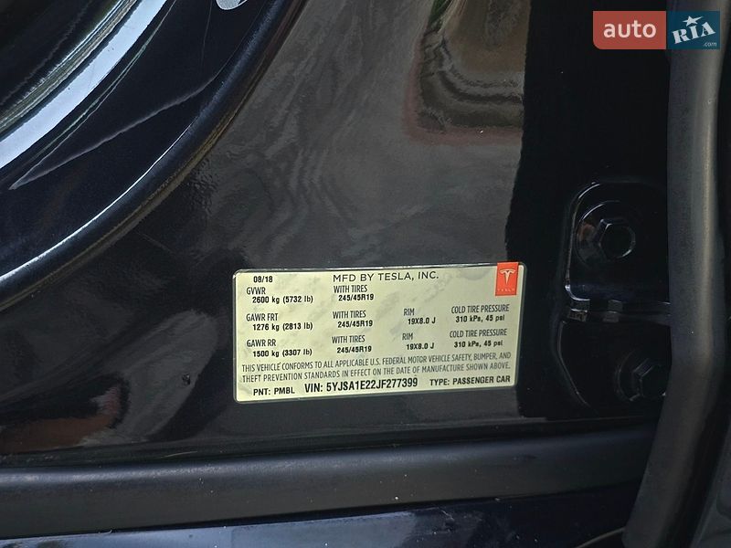 Ліфтбек Tesla Model S 2018 в Костопілі фото 63 Ліфтбек Tesla Model S 2018 в Костопілі