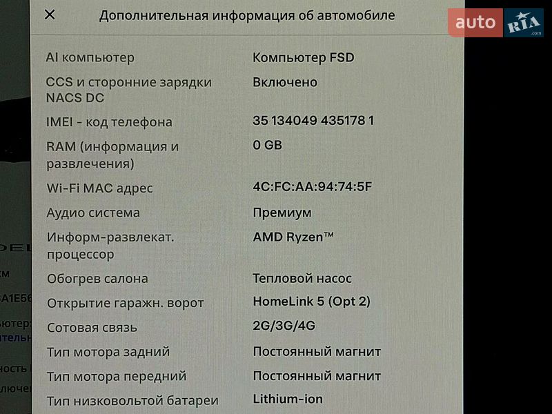 Ліфтбек Tesla Model S 2023 в Києві