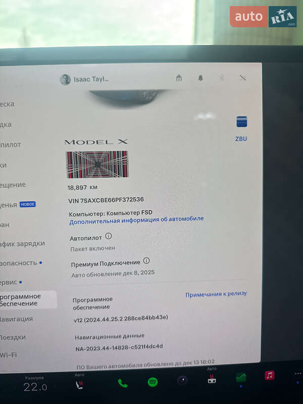 Позашляховик / Кросовер Tesla Model X 2022 в Дніпрі