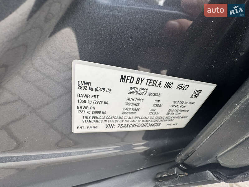 Позашляховик / Кросовер Tesla Model X 2022 в Дніпрі