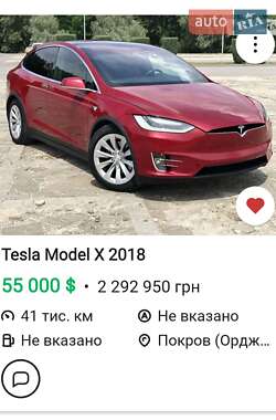 Внедорожник / Кроссовер Tesla Model X 2018 в 