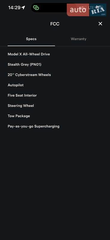 Внедорожник / Кроссовер Tesla Model X 2024 в Днепре