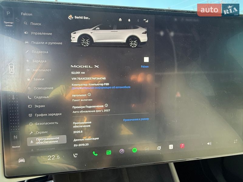 Позашляховик / Кросовер Tesla Model X 2022 в Одесі фото 6 Позашляховик / Кросовер Tesla Model X 2022 в Одесі