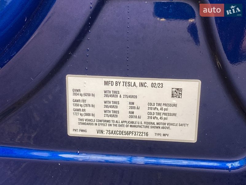 Внедорожник / Кроссовер Tesla Model X 2023 в Киеве фото 27 Внедорожник / Кроссовер Tesla Model X 2023 в Киеве