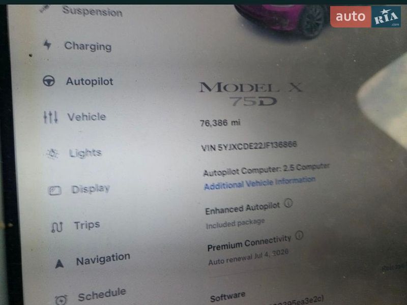 Внедорожник / Кроссовер Tesla Model X 2017 в Вышгороде фото 5 Внедорожник / Кроссовер Tesla Model X 2017 в Вышгороде