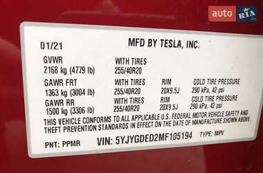 Внедорожник / Кроссовер Tesla Model Y 2021 в 