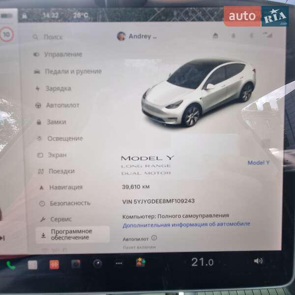 Внедорожник / Кроссовер Tesla Model Y 2021 в Бориславе