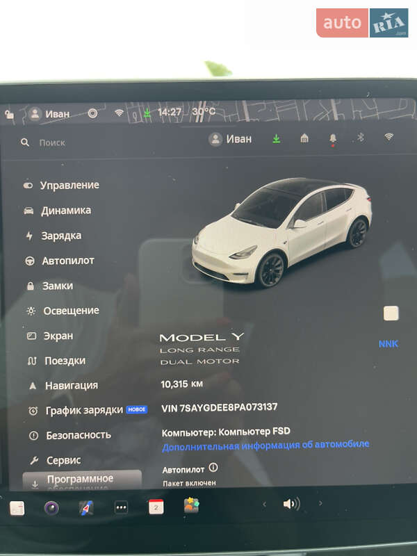 Внедорожник / Кроссовер Tesla Model Y 2022 в Одессе