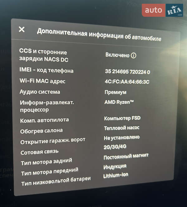 Внедорожник / Кроссовер Tesla Model Y 2022 в Тернополе