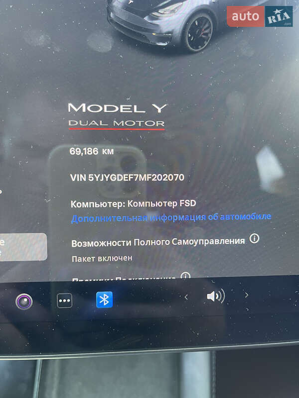 Внедорожник / Кроссовер Tesla Model Y 2021 в Золочеве