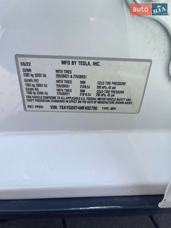 Внедорожник / Кроссовер Tesla Model Y 2022 в Житомире