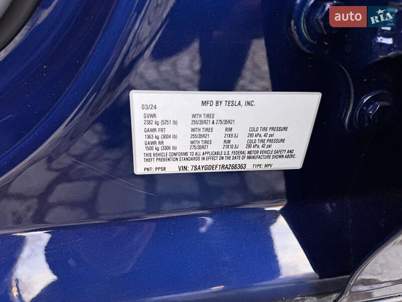 Позашляховик / Кросовер Tesla Model Y 2024 в Львові фото 4 Позашляховик / Кросовер Tesla Model Y 2024 в Львові