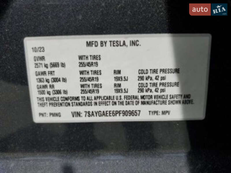 Внедорожник / Кроссовер Tesla Model Y 2023 в Ровно