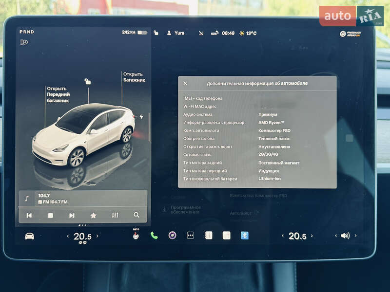 Позашляховик / Кросовер Tesla Model Y 2022 в Львові