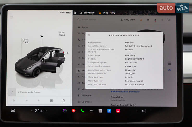 Внедорожник / Кроссовер Tesla Model Y 2022 в Киеве