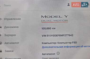 Внедорожник / Кроссовер Tesla Model Y 2021 в 