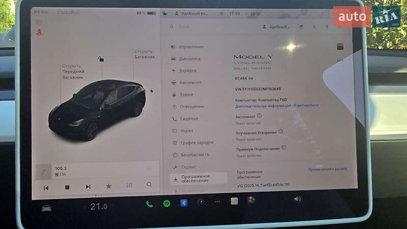 Позашляховик / Кросовер Tesla Model Y 2021 в Одесі
