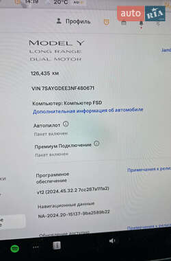 Внедорожник / Кроссовер Tesla Model Y 2022 в 