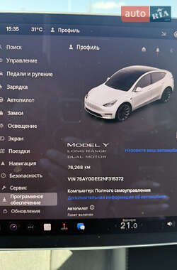 Внедорожник / Кроссовер Tesla Model Y 2021 в 
