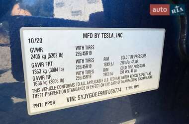 Позашляховик / Кросовер Tesla Model Y 2021 в 