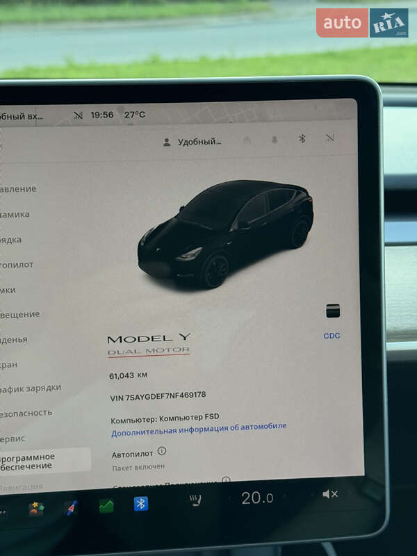 Позашляховик / Кросовер Tesla Model Y 2022 в Львові