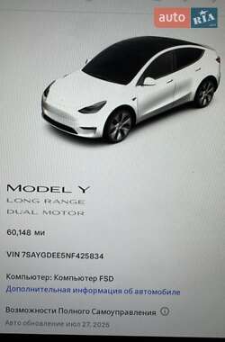 Внедорожник / Кроссовер Tesla Model Y 2022 в 