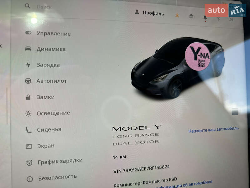 Внедорожник / Кроссовер Tesla Model Y 2024 в Ровно