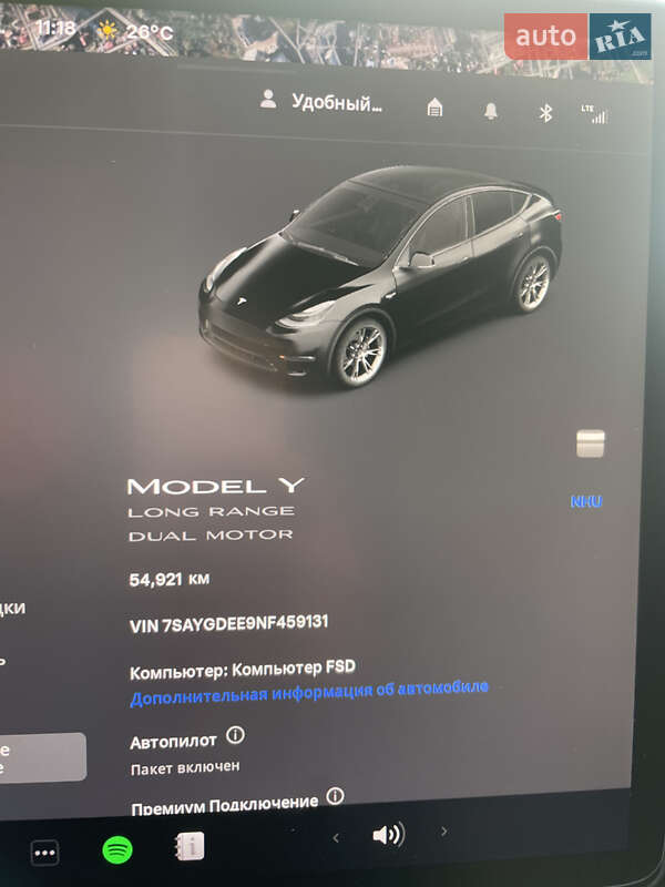 Внедорожник / Кроссовер Tesla Model Y 2022 в Львове фото 15 Внедорожник / Кроссовер Tesla Model Y 2022 в Львове