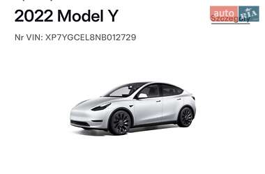 Внедорожник / Кроссовер Tesla Model Y 2022 в 