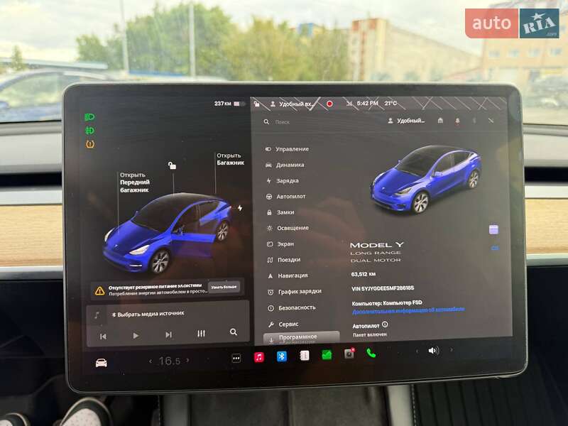 Позашляховик / Кросовер Tesla Model Y 2021 в Луцьку