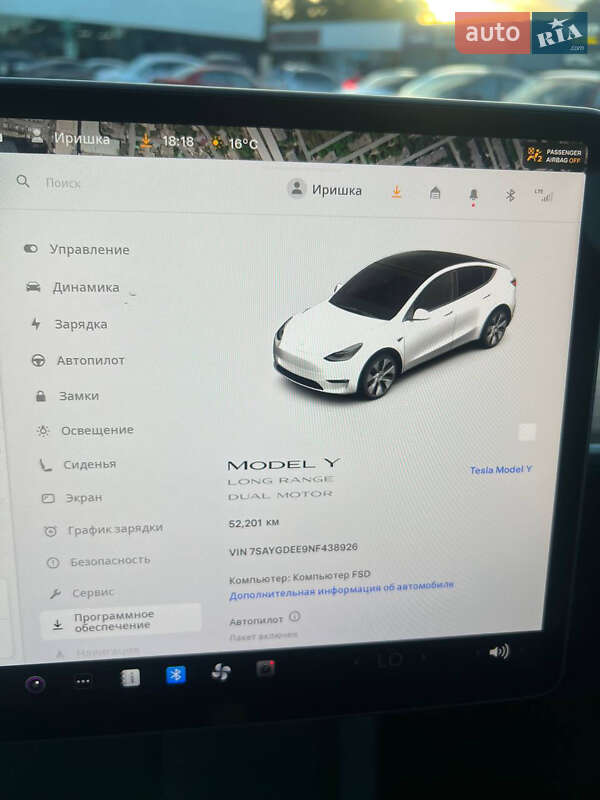 Внедорожник / Кроссовер Tesla Model Y 2022 в Одессе