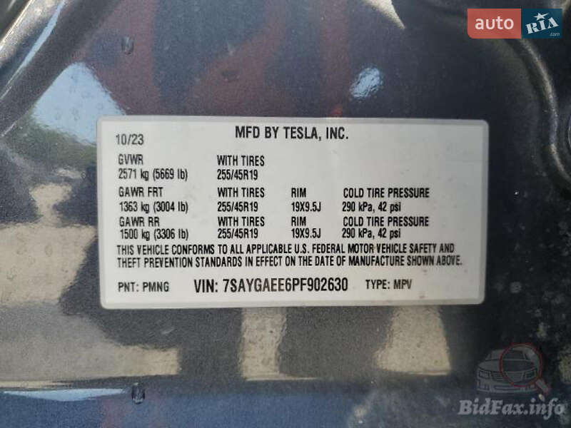 Внедорожник / Кроссовер Tesla Model Y 2023 в Ужгороде