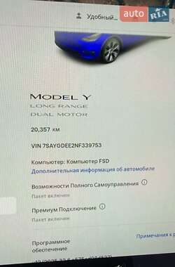 Внедорожник / Кроссовер Tesla Model Y 2021 в 